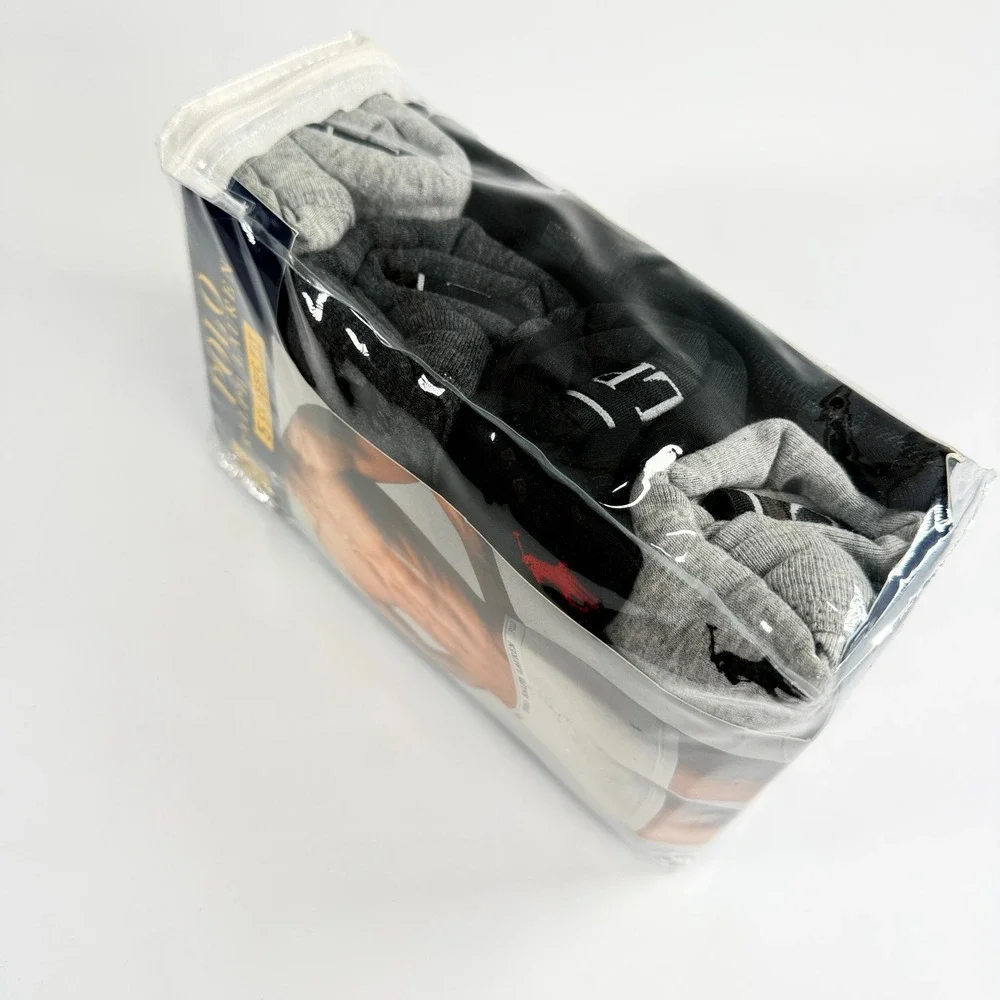 POLO RALPH LAUREN Classic Fit Cotton Boxer Briefs 5 Pack Mens XL NWT Black Grey